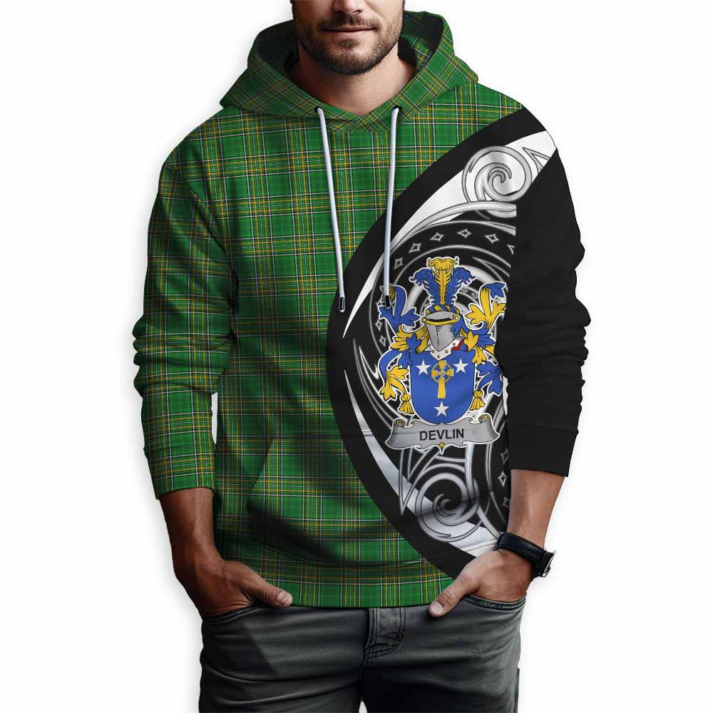 Devlin Irish Clan Hoodie Celtic Circle Style Pullover Hoodie - Tartan Vibes Clothing