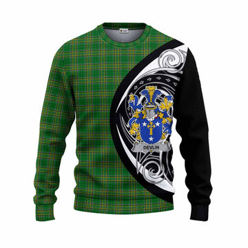 Devlin Irish Clan Knitted Sweater Celtic Circle Style Unisex - Tartan Vibes Clothing