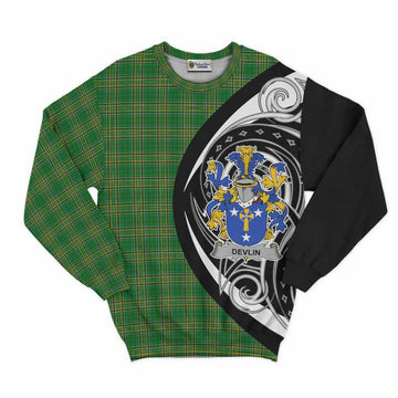 Devlin Irish Clan Sweatshirt Celtic Circle Style Unisex - Tartan Vibes Clothing