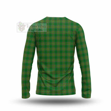 Devlin Irish Clan Tartan Long Sleeve T-Shirt with Coat of Arms - Tartan Vibes Clothing