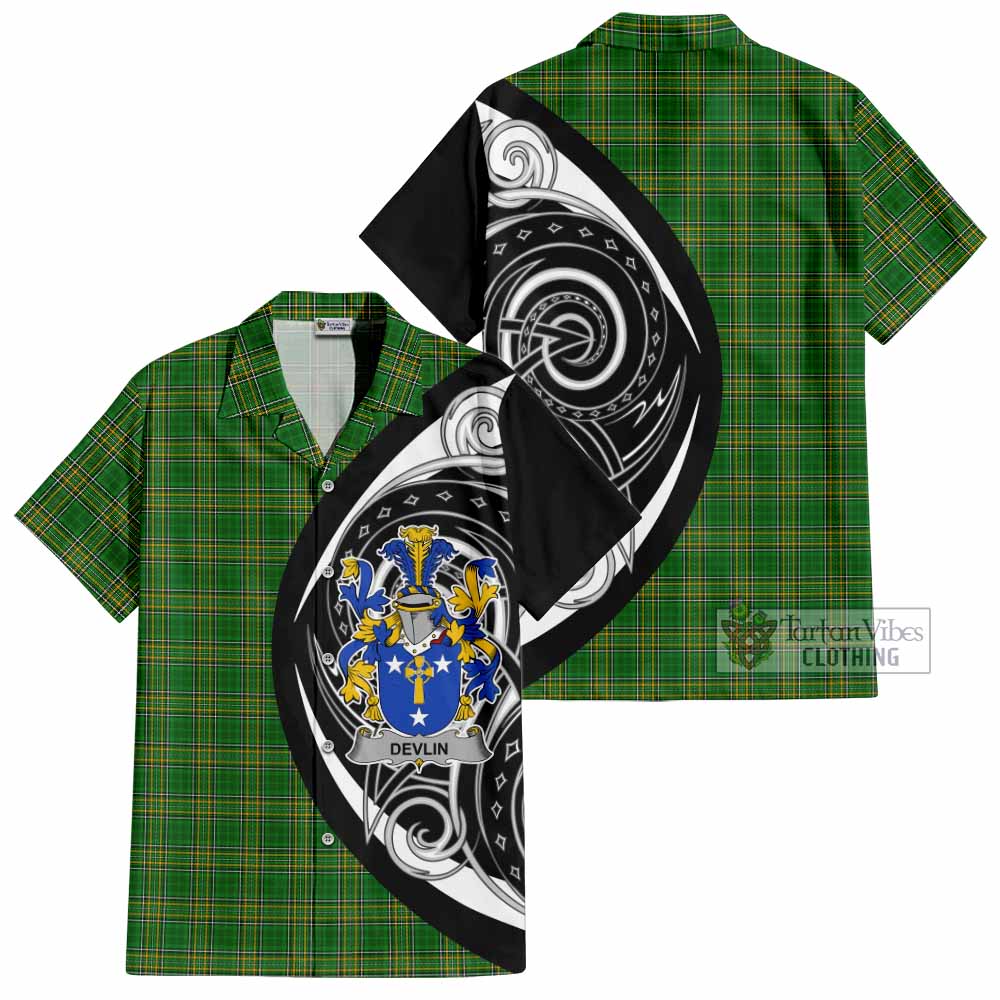 Devlin Irish Clan Hawaiian Shirt Celtic Circle Style - Tartan Vibes Clothing