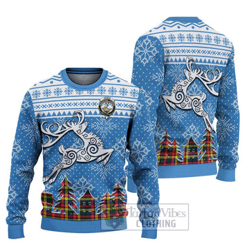 Dewar Clan Christmas Ugly Sweater Celtic Reindeer Style Unisex - Tartan Vibes Clothing