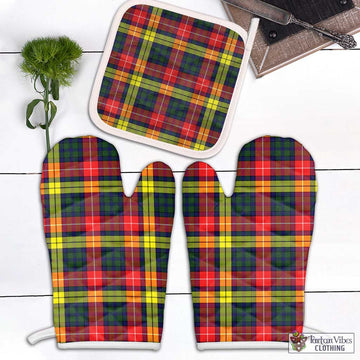Dewar Tartan Combo Oven Mitt & Pot-Holder White - Tartan Vibes Clothing