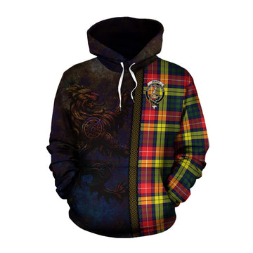 Dewar Tartan Family Crest Cotton Hoodie Alba Gu Brath Be Brave Lion Ancient Style Pullover Hoodie XS - Tartan Vibes Clothing