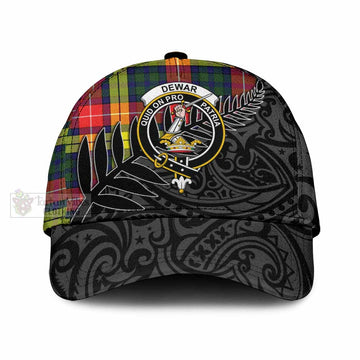 Dewar Tartan Classic Cap with New Zealand Silver Fern Half Style