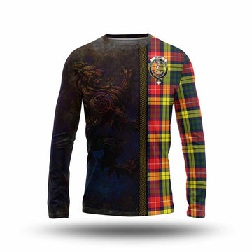 Dewar Tartan Family Crest Long Sleeve T-Shirt Alba Gu Brath Be Brave Lion Ancient Style Unisex - Tartan Vibes Clothing