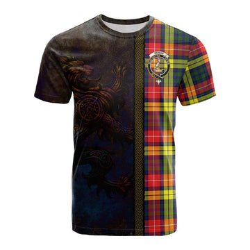 Dewar Tartan Family Crest Cotton T-shirt Alba Gu Brath Be Brave Lion Ancient Style Kid's Shirt - Tartan Vibes Clothing