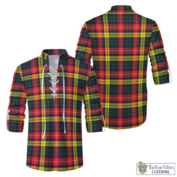 Dewar Tartan Men's Scottish Traditional Jacobite Ghillie Kilt Shirt Men - Tartan Vibes Clothing