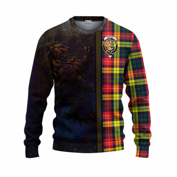 Dewar Tartan Family Crest Knitted Sweater Alba Gu Brath Be Brave Lion Ancient Style Unisex - Tartan Vibes Clothing