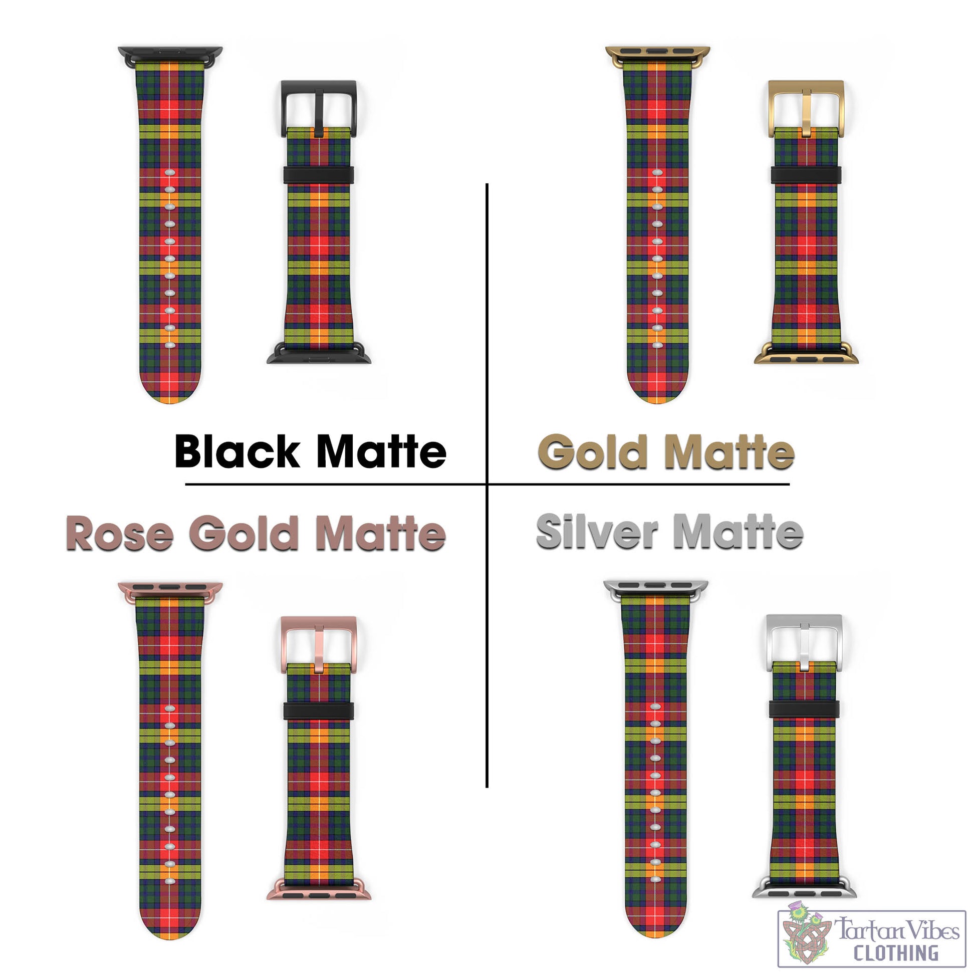 Tartan Vibes Clothing Dewar Tartan Watch Band