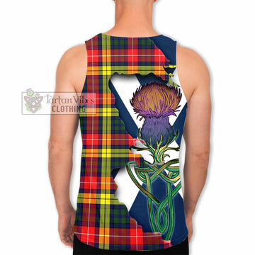 Dewar Tartan Family Crest Men's Tank Top Scottish Thistle Celtic Inspired - Tartan Vibes Clothing