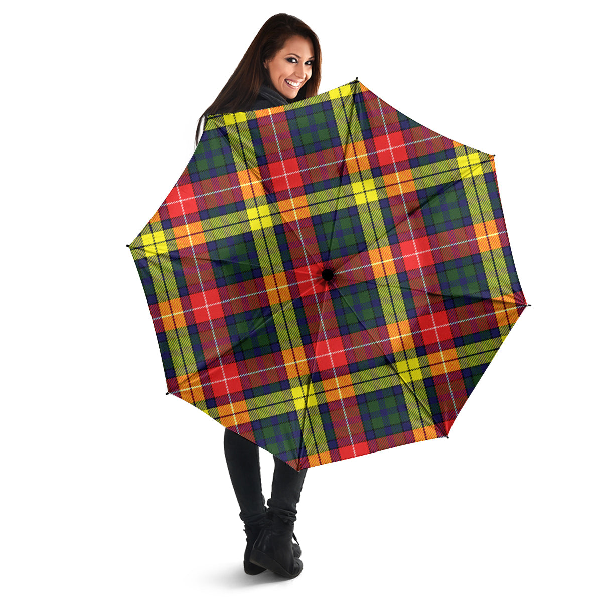 Dewar Tartan Umbrella - Tartanvibesclothing