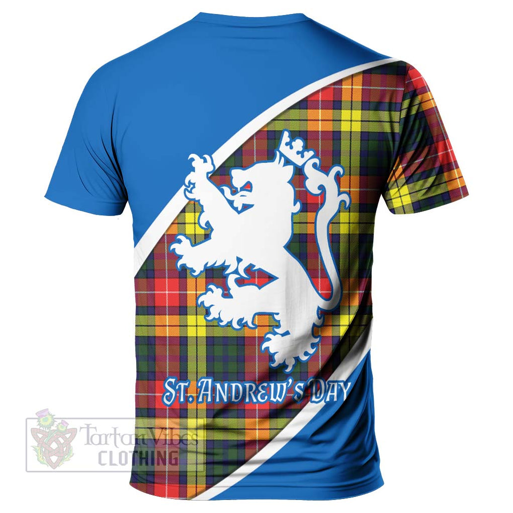 Tartan Vibes Clothing Dewar Family Crest Tartan T-Shirt Celebrate Saint Andrew's Day in Style