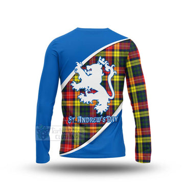 Dewar Family Crest Tartan Long Sleeve T-Shirt Celebrate Saint Andrew's Day in Style - Tartan Vibes Clothing