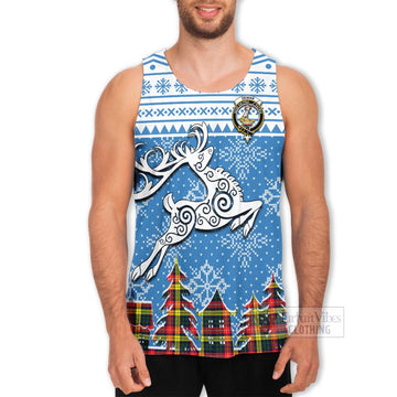 Dewar Clan Christmas Men's Tank Top Celtic Reindeer Style