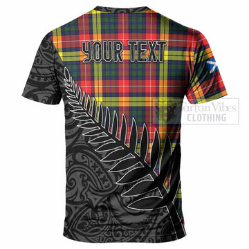 Dewar Crest Tartan T-Shirt with New Zealand Silver Fern Half Style