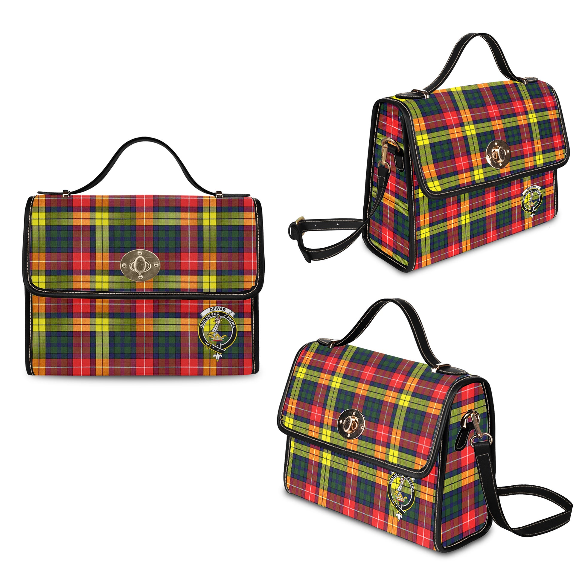 dewar-tartan-leather-strap-waterproof-canvas-bag-with-family-crest