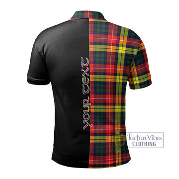 Dewar Tartan Polo Shirt with Family Crest and Half Of Me Style - Tartan Vibes Clothing