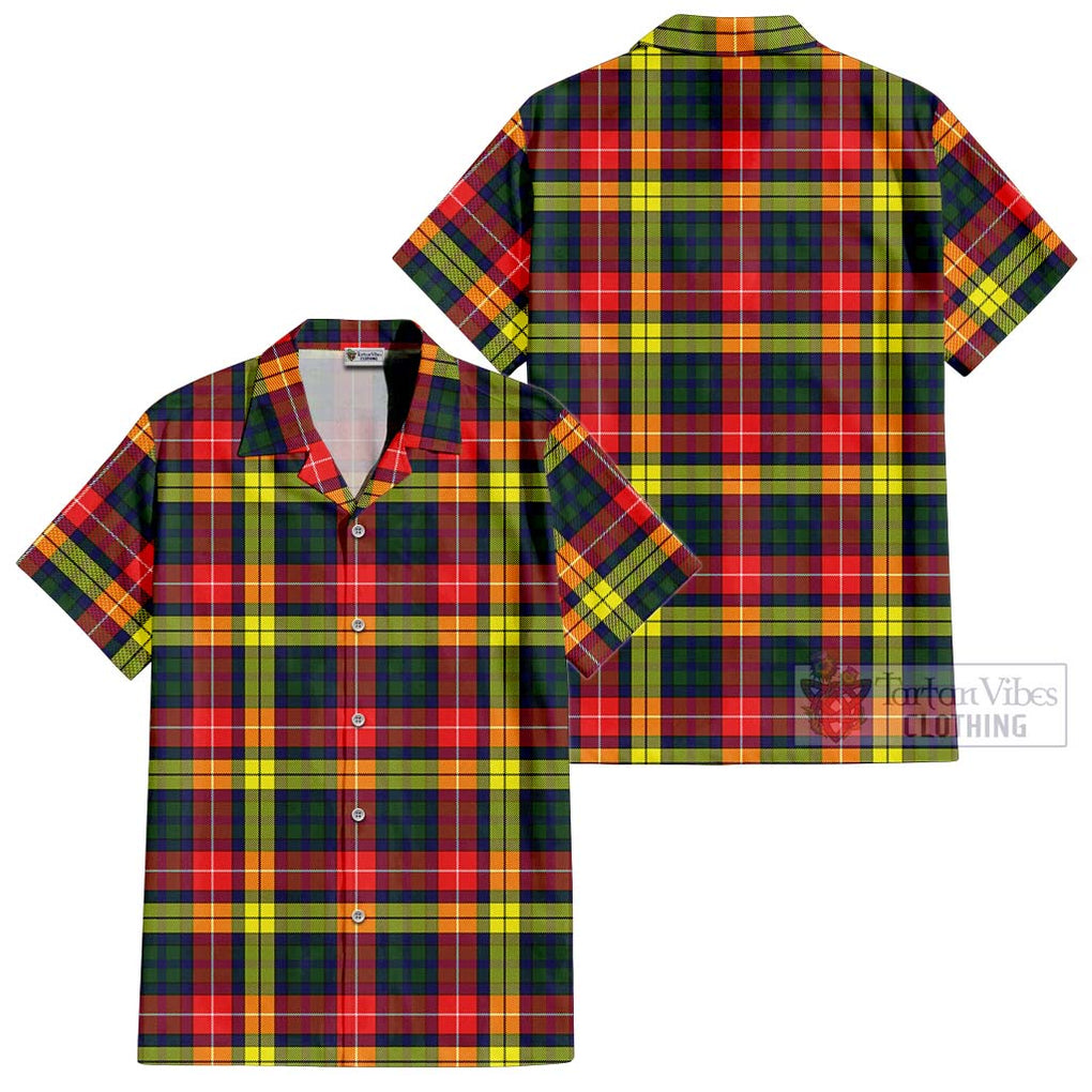 Dewar Tartan Cotton Hawaiian Shirt Kid - Tartanvibesclothing Shop