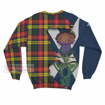 Dewar Tartan Family Crest Sweatshirt Scottish Thistle Celtic Inspired - Tartan Vibes Clothing