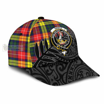 Dewar Tartan Classic Cap with New Zealand Silver Fern Half Style