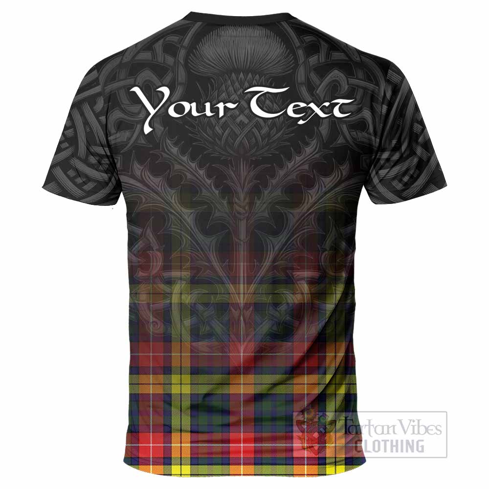 Tartan Vibes Clothing Dewar Tartan T-Shirt with Family Crest Celtic Thistle Vibes