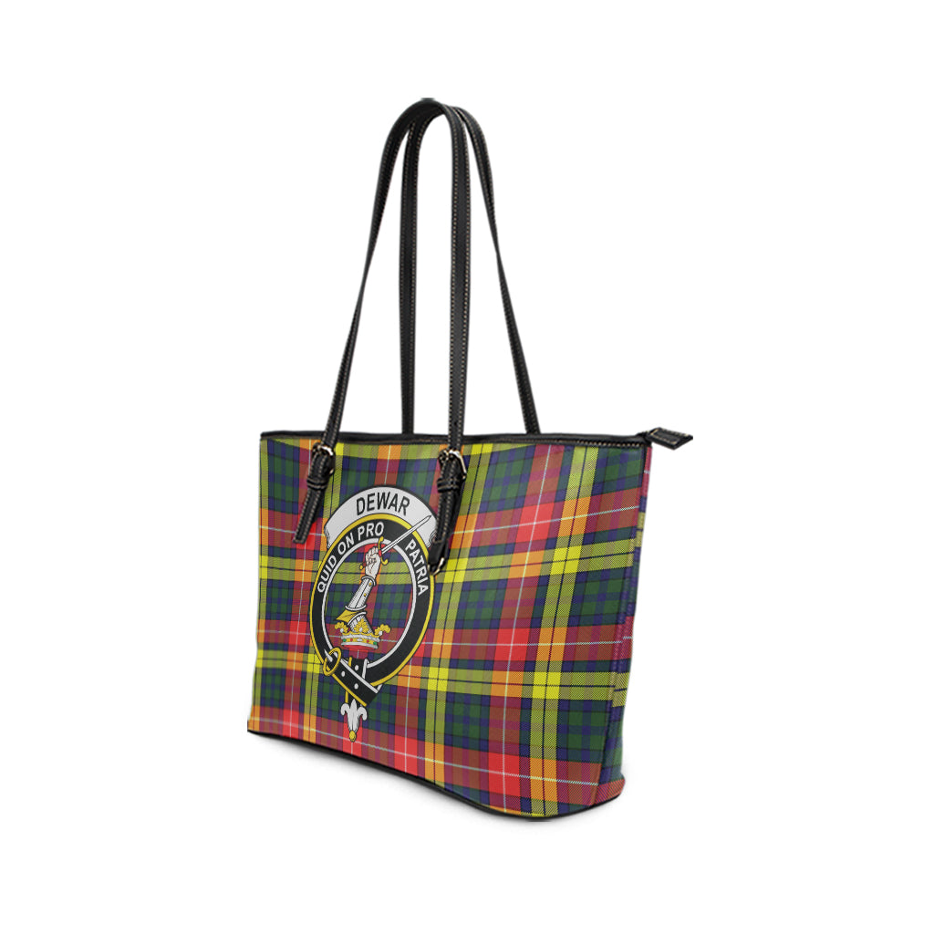 dewar-tartan-leather-tote-bag-with-family-crest