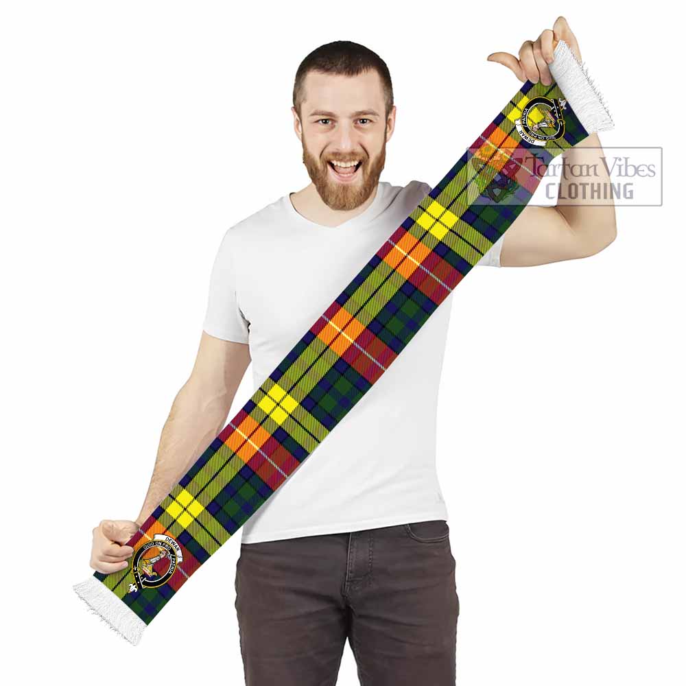 Dewar Tartan Ruffneck Scarf with Family Crest - Tartan Vibes Clothing