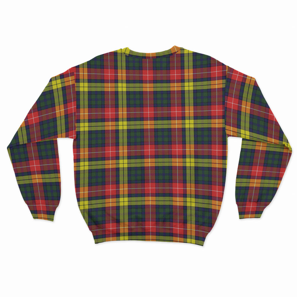 Dewar Tartan Sweatshirt with Family Crest - Tartan Vibes Clothing