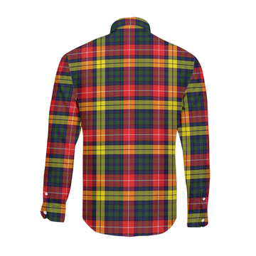 Dewar Tartan Long Sleeve Button Up Shirt with Family Crest