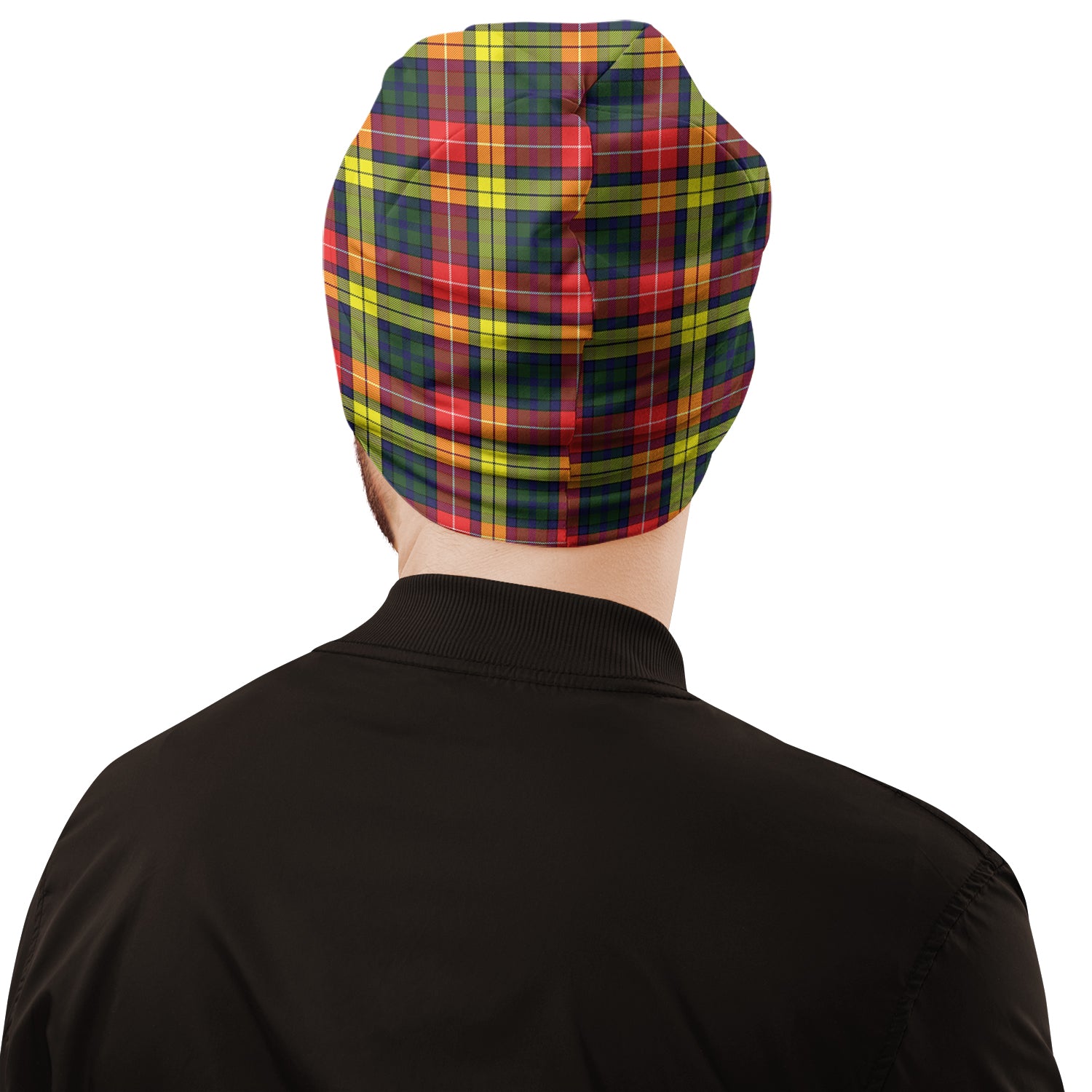 Dewar Tartan Beanies Hat with Family Crest - Tartan Vibes Clothing