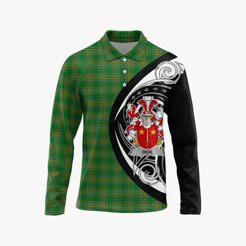 Dick Irish Clan Long Sleeve Polo Shirt Celtic Circle Style Unisex - Tartan Vibes Clothing