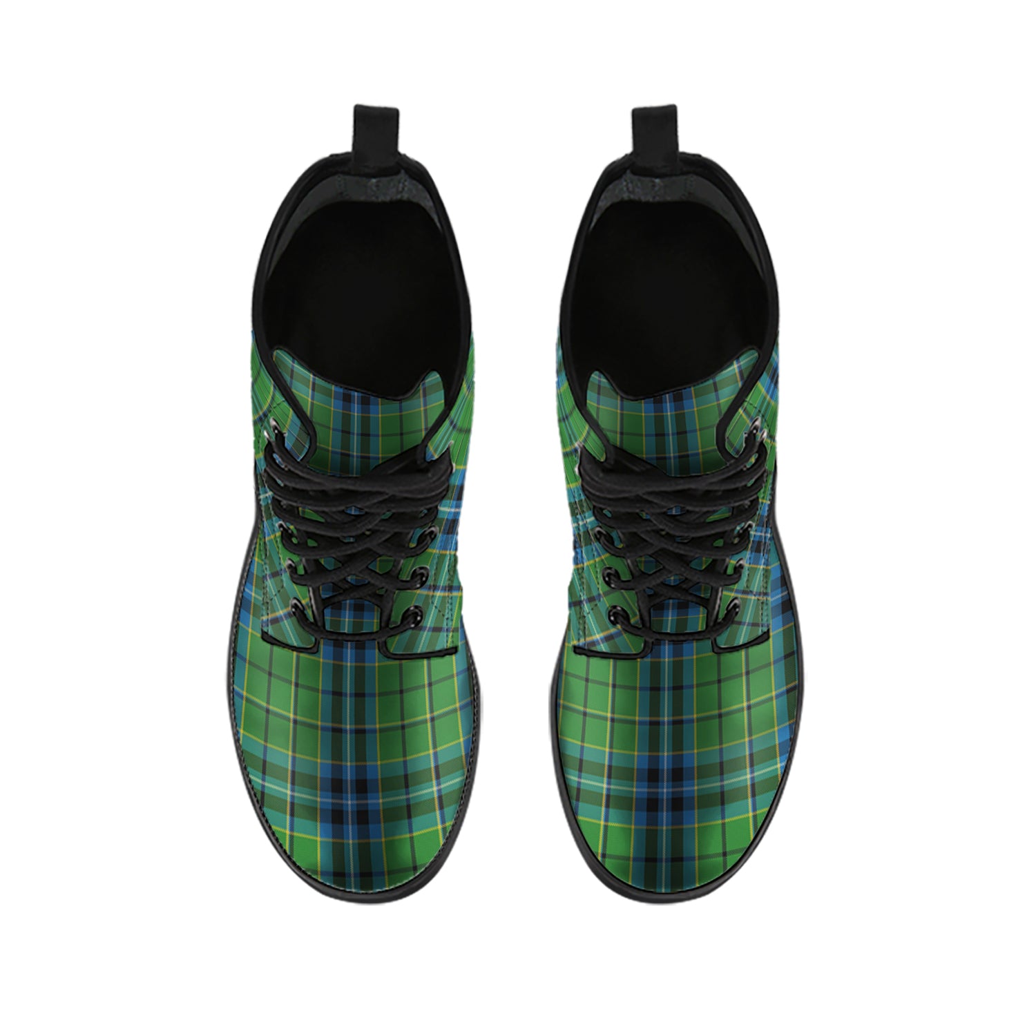 Dick Tartan Leather Boots - Tartan Vibes Clothing