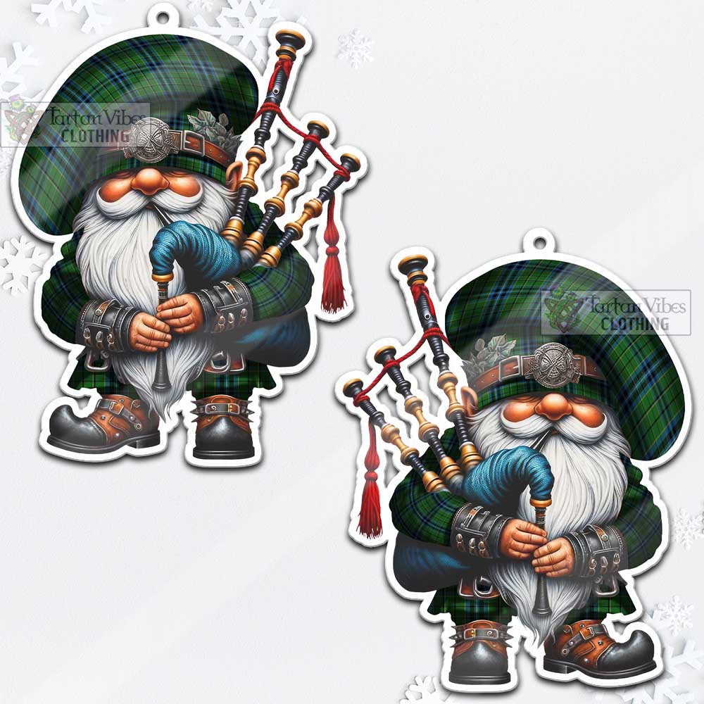 Tartan Vibes Clothing Dick Tartan Badpiper Gnome Christmas Ornament