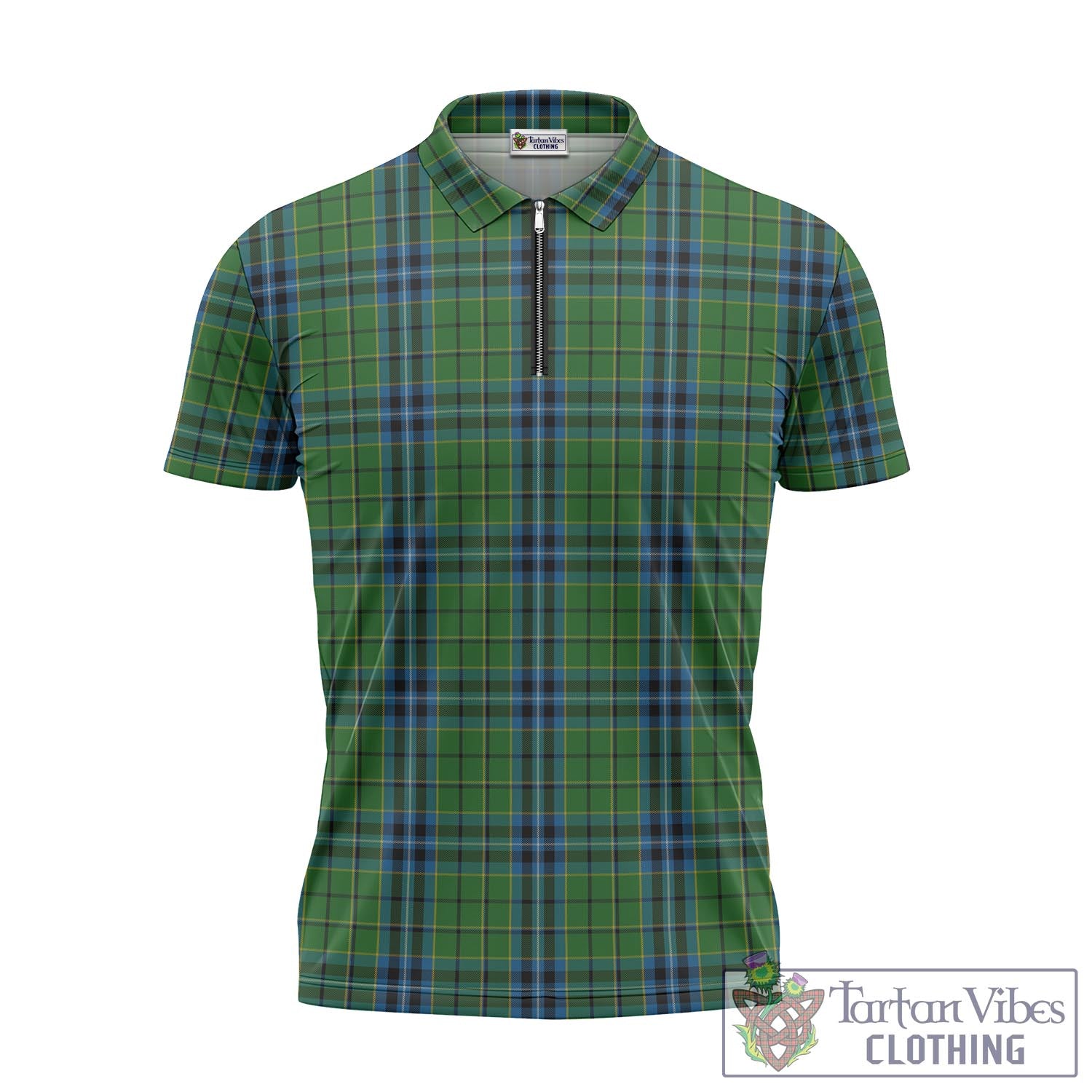 Tartan Vibes Clothing Dick Tartan Zipper Polo Shirt