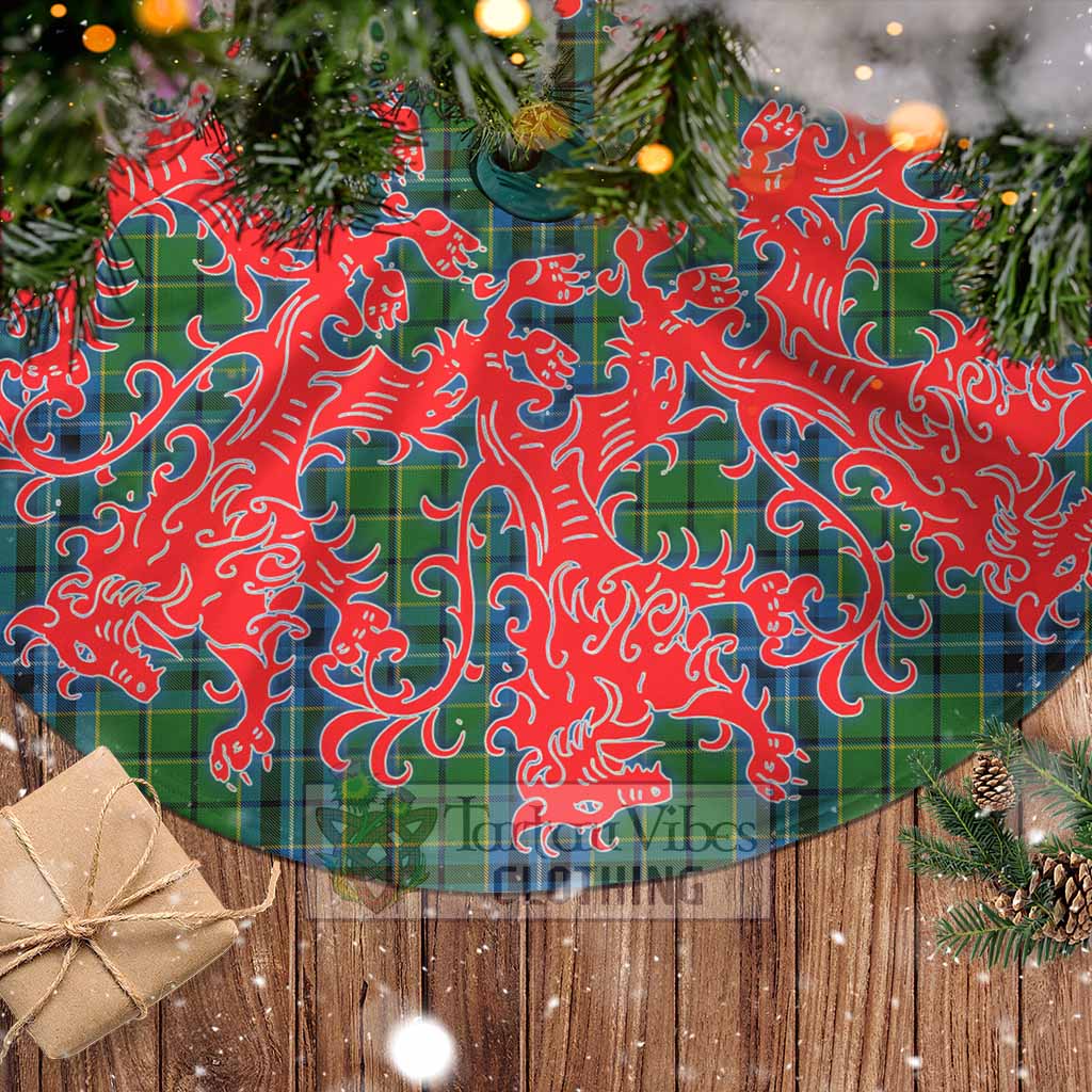 Dick Tartan Christmas Tree Skirt Lion Rampant Style - Tartan Vibes Clothing