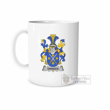 Dinneen Irish Clan Coat of Arms Ceramic Mug