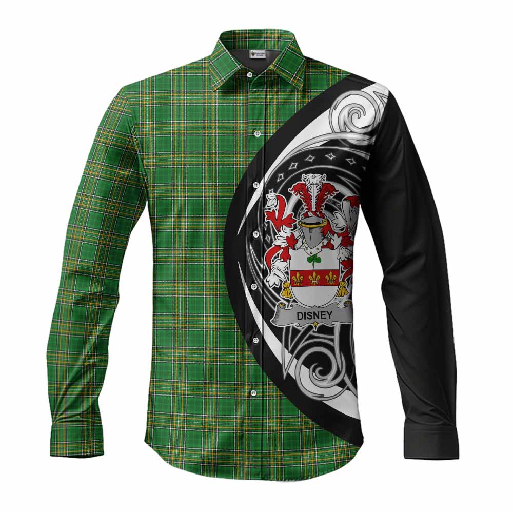 Disney Irish Clan Long Sleeve Button Shirt Celtic Circle Style Men's Shirt S - Tartan Vibes Clothing