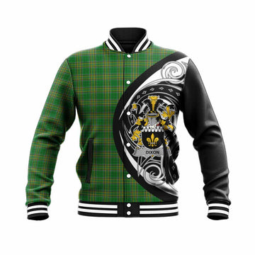 Dixon Irish Clan Baseball Jacket Celtic Circle Style Unisex - Tartan Vibes Clothing