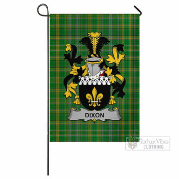 Dixon Irish Clan Tartan Flag with Coat of Arms