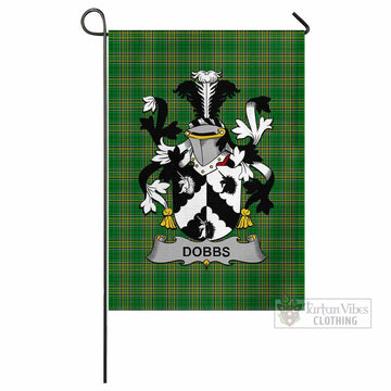 Dobbs Irish Clan Tartan Flag with Coat of Arms