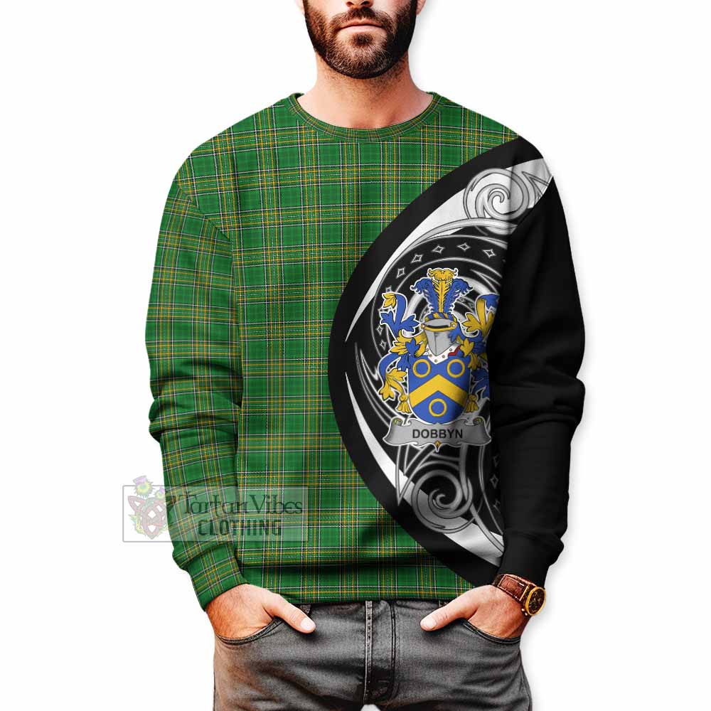 Dobbyn Irish Clan Sweatshirt Celtic Circle Style - Tartan Vibes Clothing