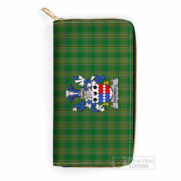 Dodwell Irish Clan Tartan Women's Leather Wallet with Coat of Arms One Size 19.7*10.5*3.5 cm - Tartan Vibes Clothing