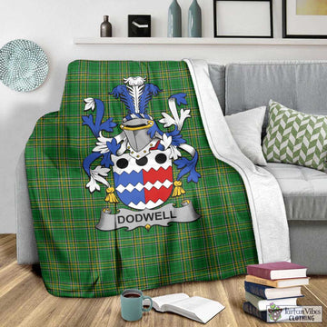 Dodwell Irish Clan Tartan Blanket with Coat of Arms - Tartan Vibes Clothing