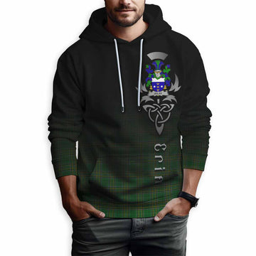 Dolan Irish Clan Hoodie with Coat of Arms Erin Go Bragh Celtic Inspired Pullover Hoodie - Tartan Vibes Clothing