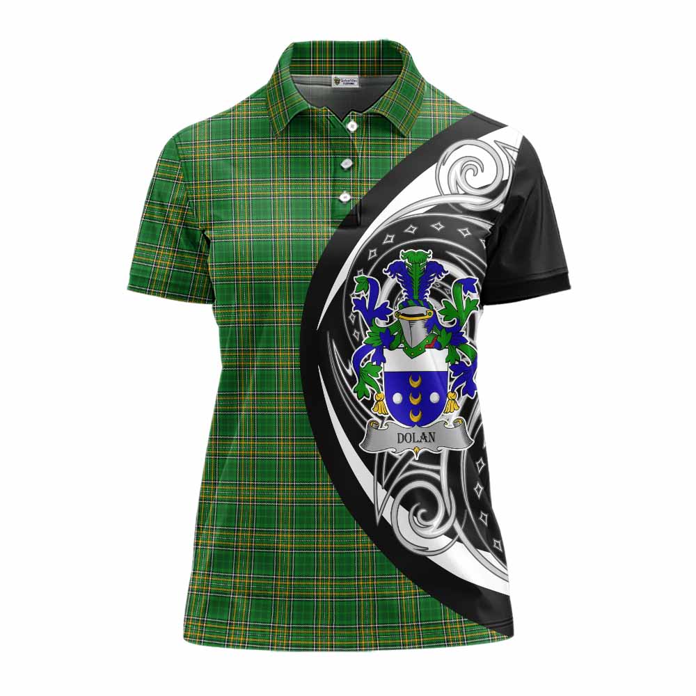 Dolan Irish Clan Women's Polo Shirt Celtic Circle Style Women - Tartan Vibes Clothing