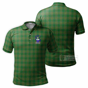 Dolan Irish Clan Tartan Men's Polo Shirt with Coat of Arms - Tartan Vibes Clothing