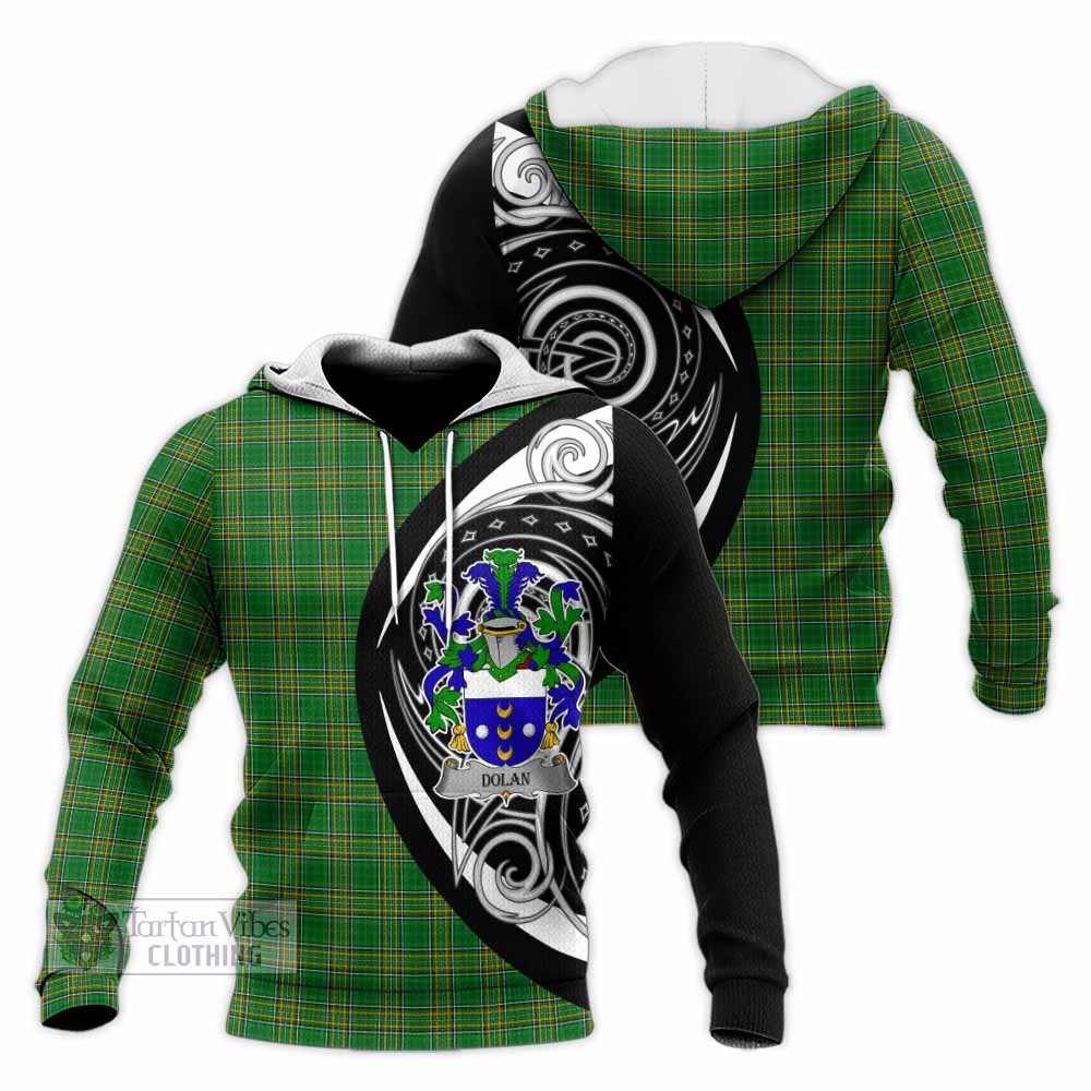 Dolan Irish Clan Knitted Hoodie Celtic Circle Style - Tartan Vibes Clothing