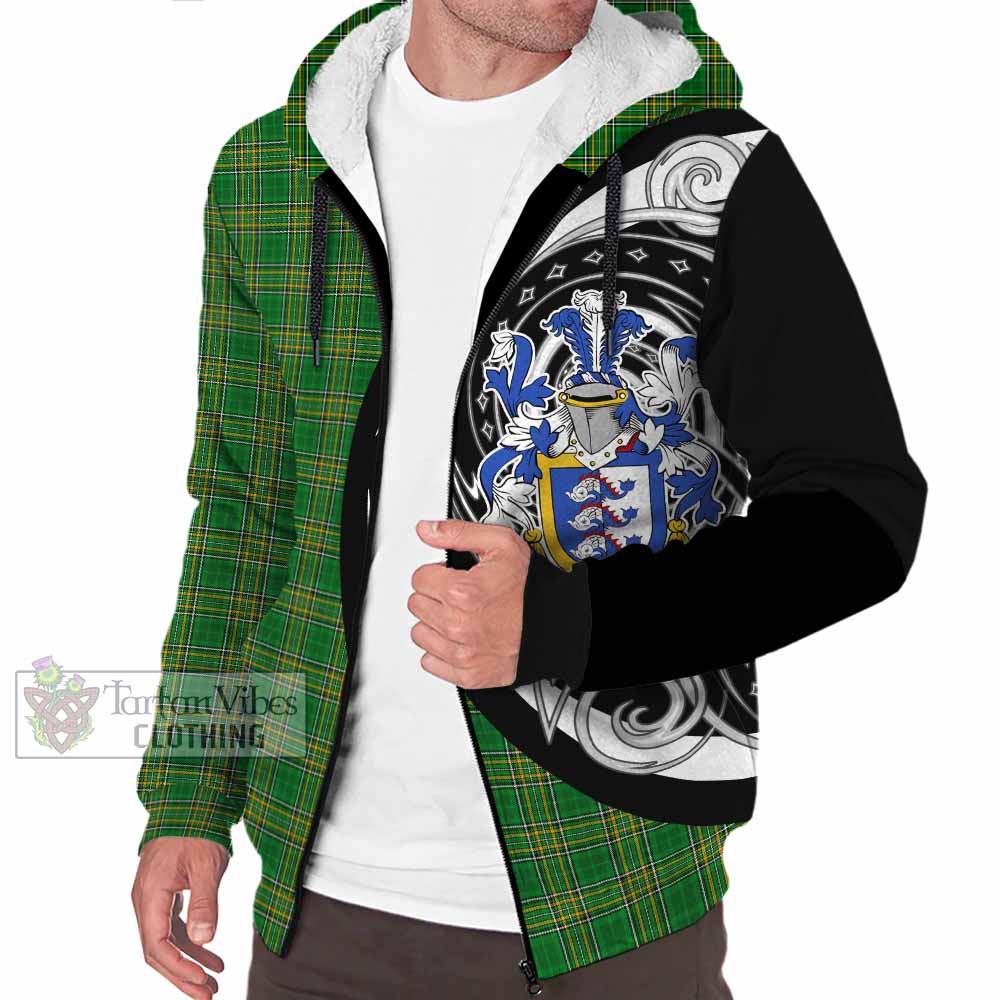 Dolphin Irish Clan Sherpa Hoodie Celtic Circle Style - Tartan Vibes Clothing