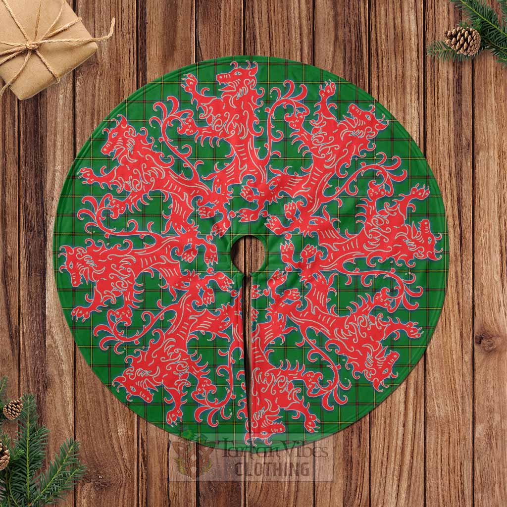 Don Tartan Christmas Tree Skirt Lion Rampant Style Casual Tree Skirts - Tartan Vibes Clothing